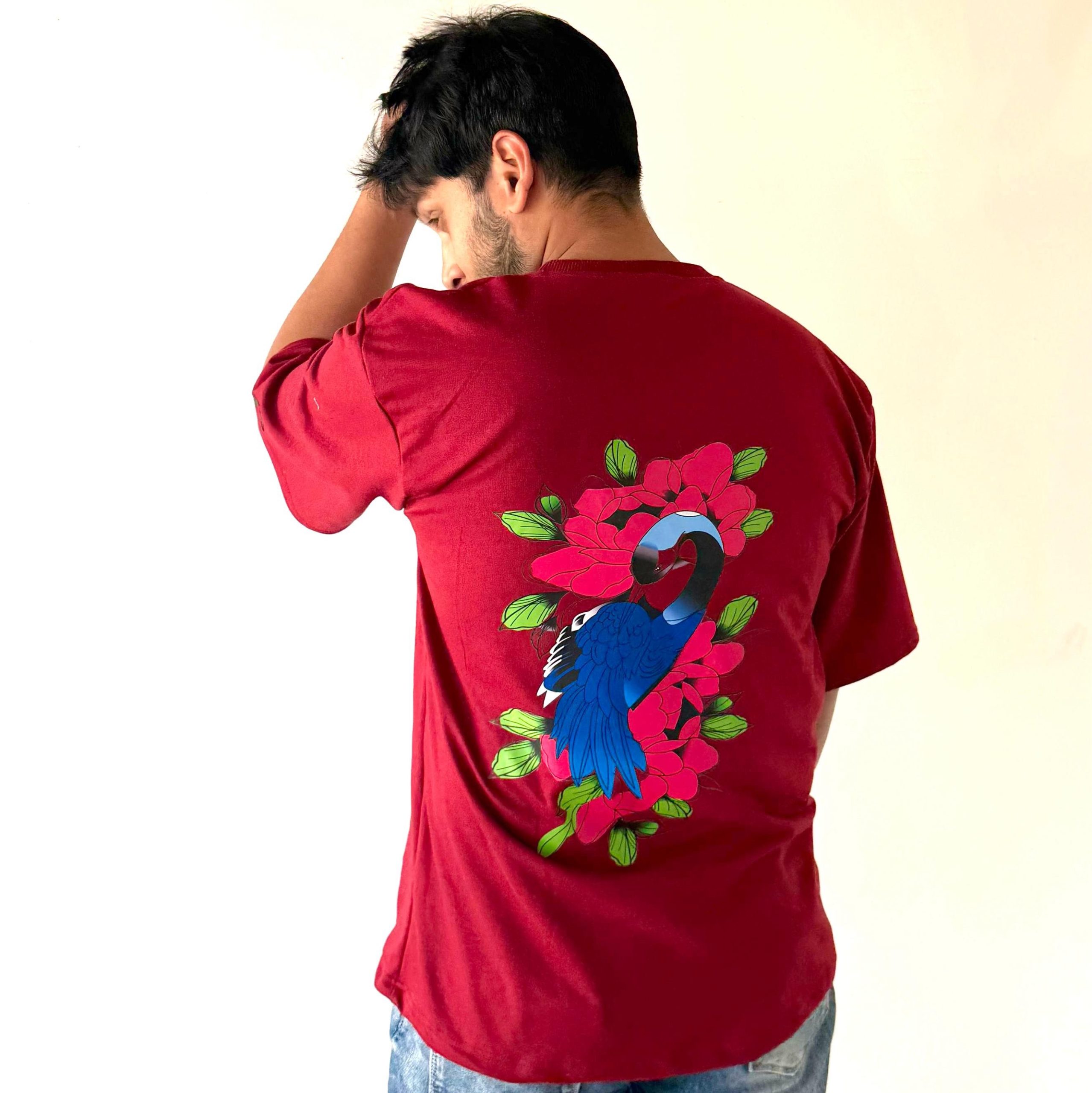 Birdscape Maroon - Image 5